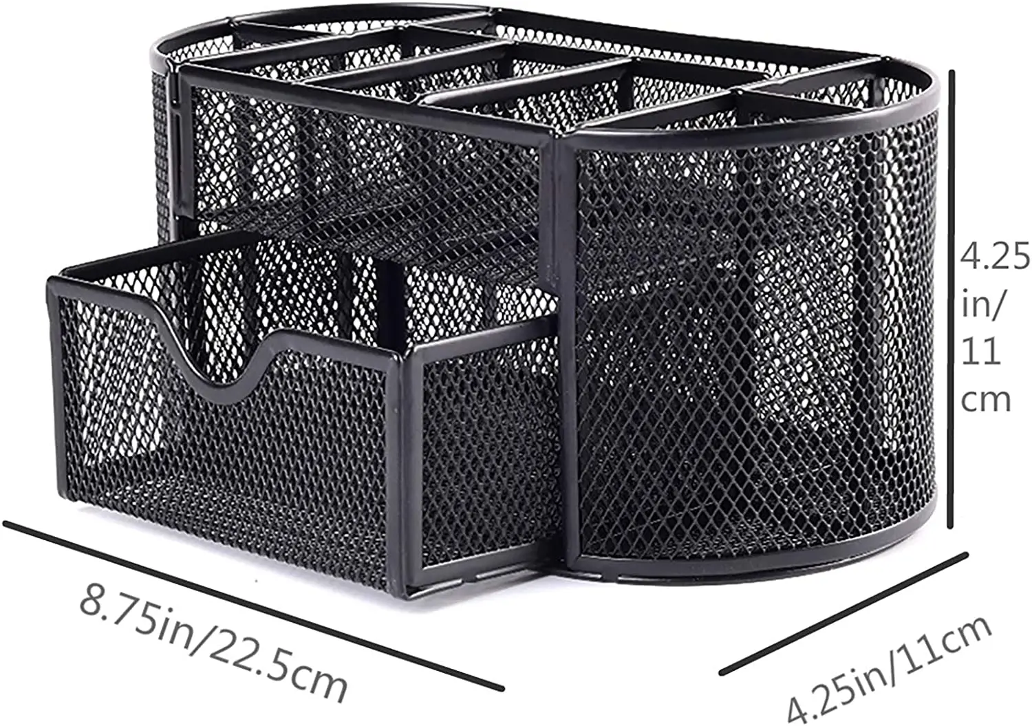 Wire Mesh Desktop Organiser TidyPals.co.uk