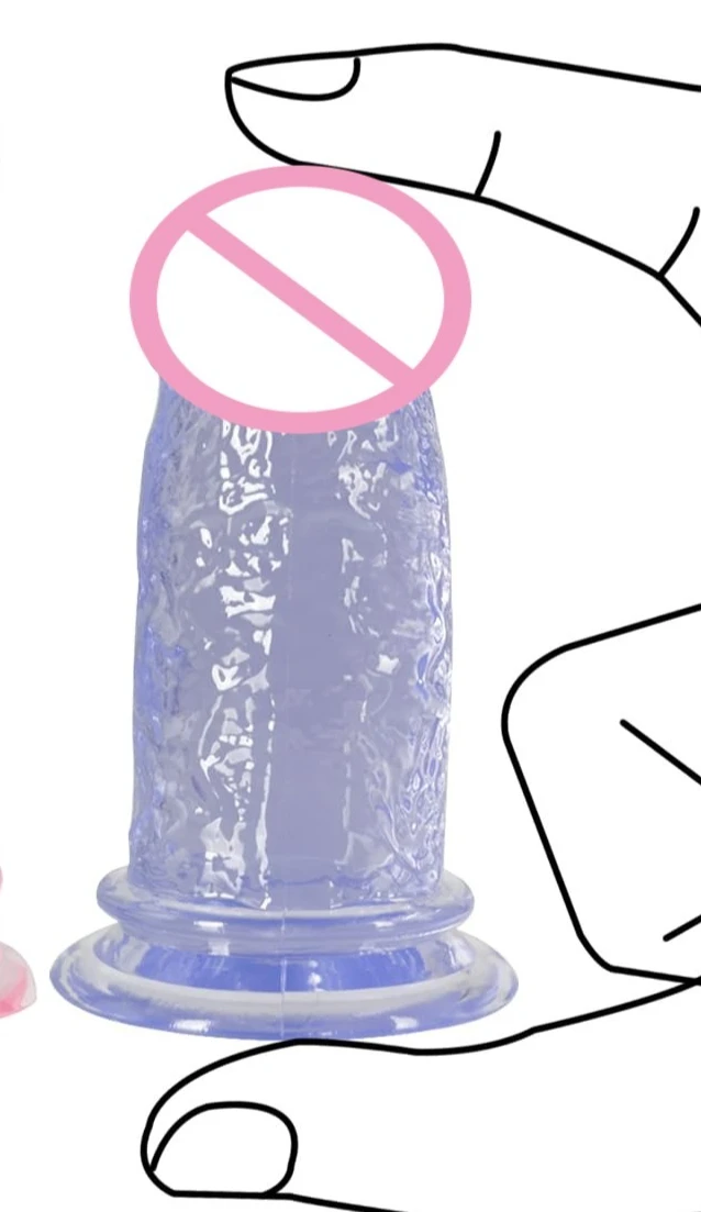 Women Erotic Anal  Big Transparent Dildo Suction Cup Jelly Dick Sex Toys Soft Clitori Vaginal Masturbators Penis