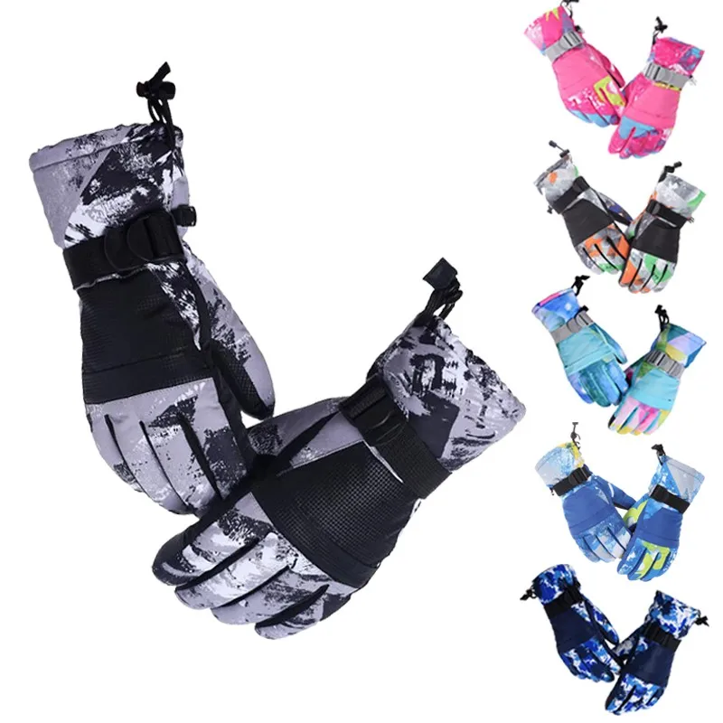 Heißer Verkauf Männer/Frauen/Kinder Ski Handschuhe Snowboard Handschuhe Wasserdichte Winter Schnee Warme Motorrad Schneemobil Reiten Handschuhe