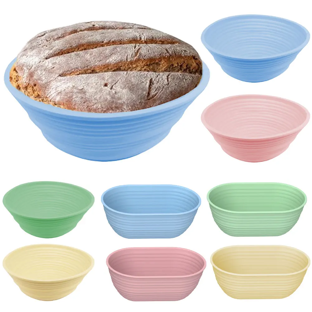 Silicone Bread Proofing Baskets Heat Resistant Bread Fermentation Basket Large Capacity Banneton Basket for Making