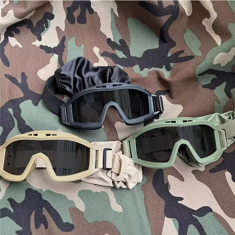 Desert locust army fan anti fragmentation tactical goggles with impact resistance