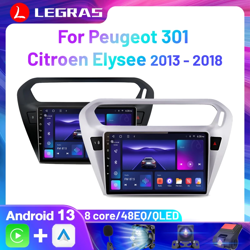 Car Radio For Citroen/Elysee/Peugeot 301 2013 2014- Autoradio