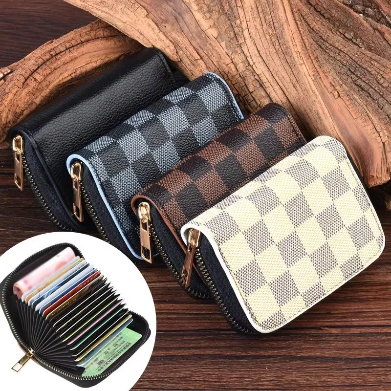 

Card Holder Large Capacity Multiple Card Slots Driver's License Clip Set Men's and Women's Anti-Degaussing Coin Purse Integrated