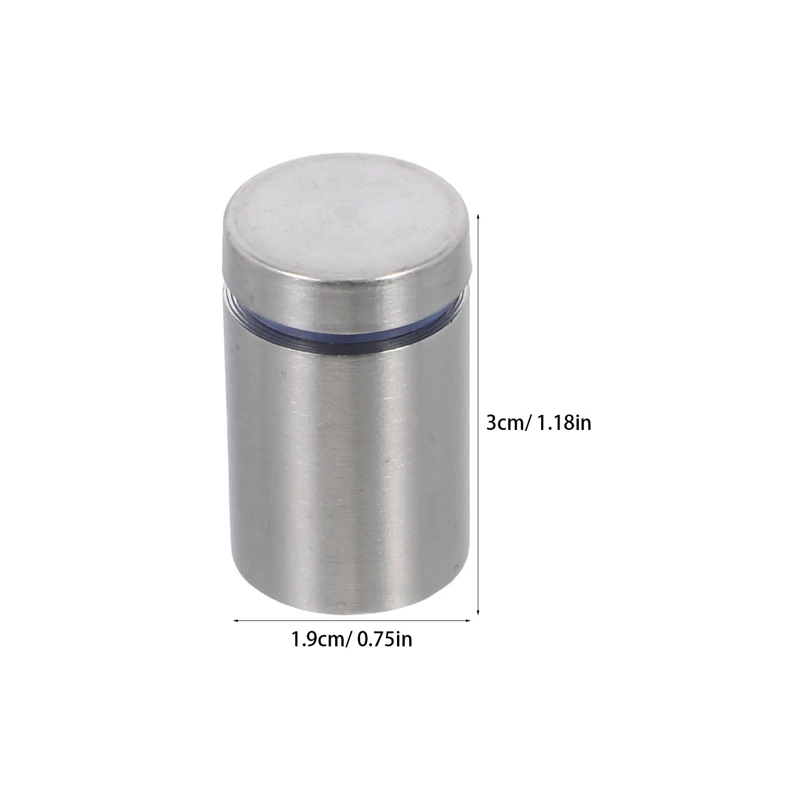 24Pcs 스테인레스 스틸 스탠드오프 나사 광고 표지판 마운트 벽 유리 아크릴 나무 표면 디스플레이 보드 아트