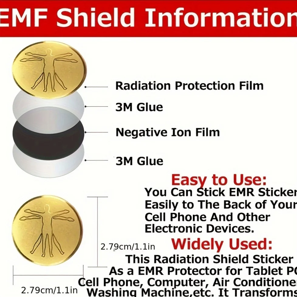 EMF Protection Shield Sticker - Anti-Radiation Guard