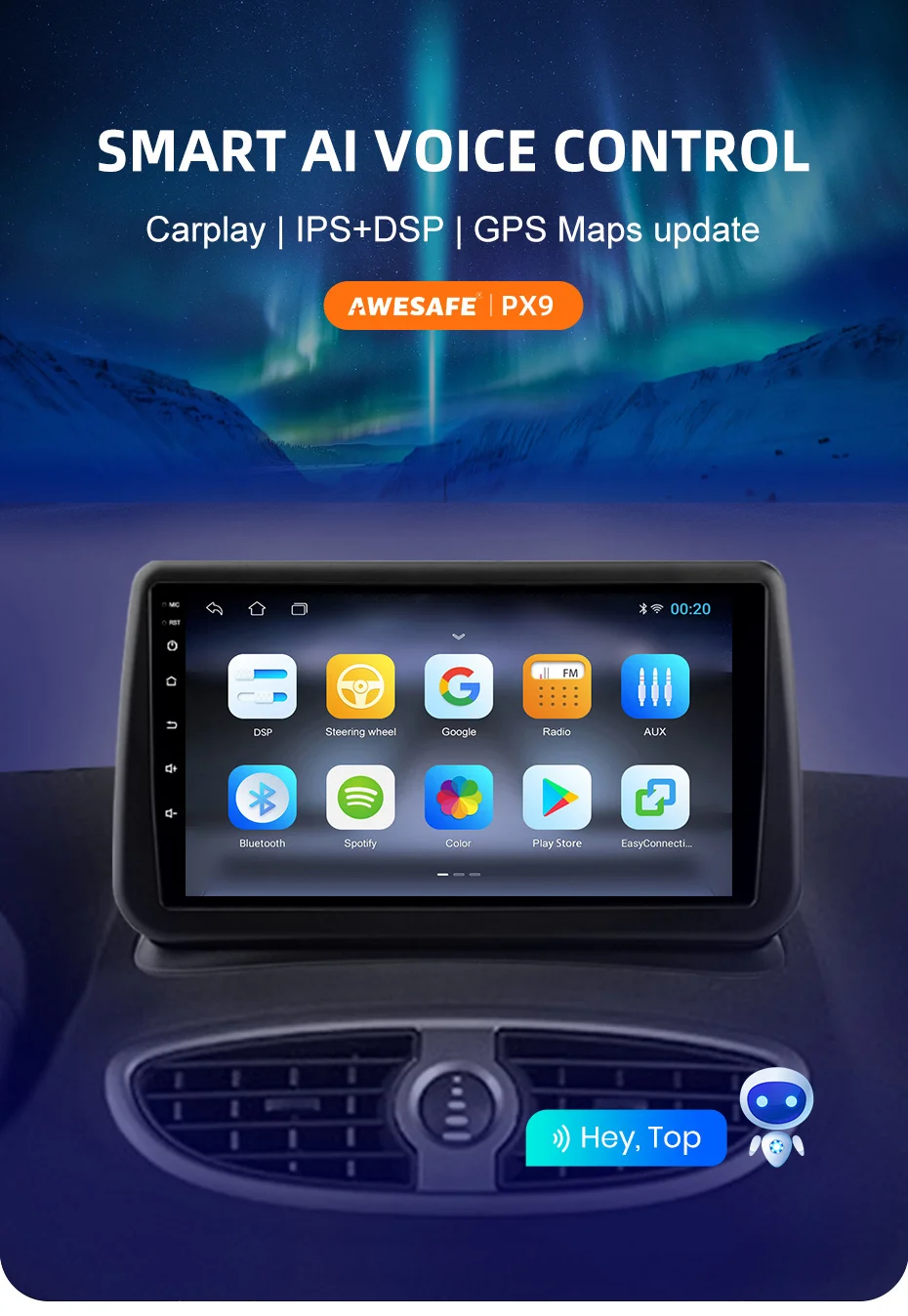 S2505148832254c579a9b8e4ad4fd9bceL AWESAFE PX9 Wireless CarPlay Autoradio for Renault Clio 3 2005-2014 Car Radio Multimidia Android Auto Car Intelligent Systems