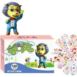 Colorful Cartoon Band - Aids for Kids - 120 - Pack, Breathable & Waterproof Hemostatic Strips (Pink)