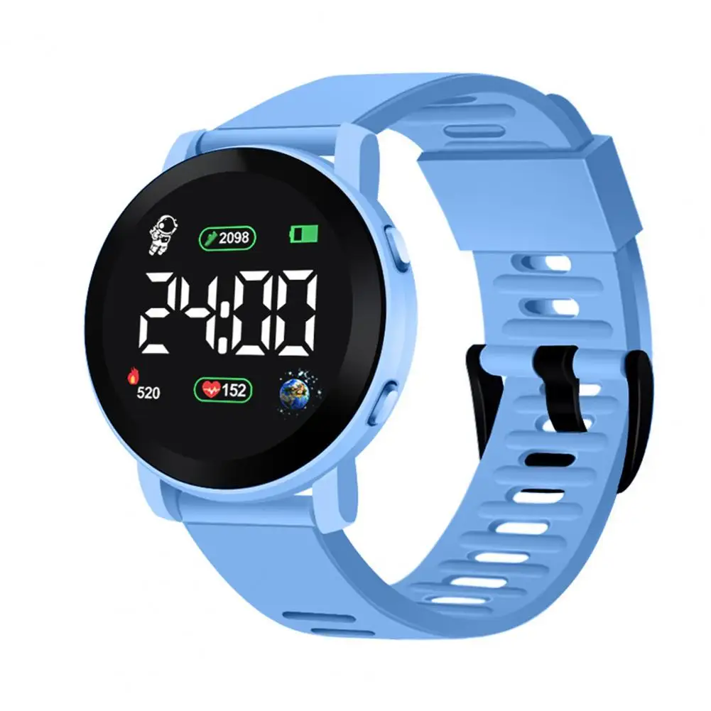 Digital Watch Simple Comfortable Wear Sports Waterproof Men Women Unisex