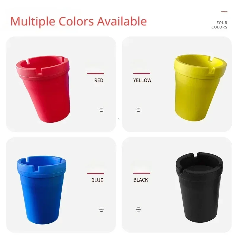 Smokeless PP Plastic Auto Car Ashtray Portable Hourglass Supply-Size: 8*6*10.5 cm car ashtray