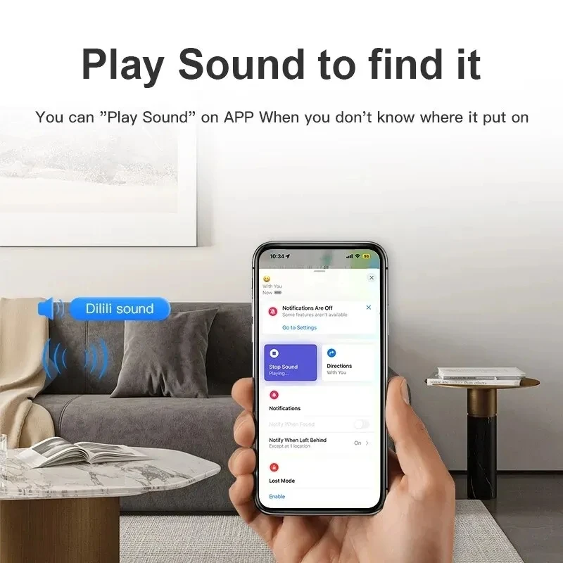 Smart Bluetooth GPS Tracker Find My APP Anti Lose Reminder Device Iphone Tag Replacement Locator MFI Rated Airtag gps locator key finder anti lost tracker anti lose tracker item locator anti lost locator key chain locator