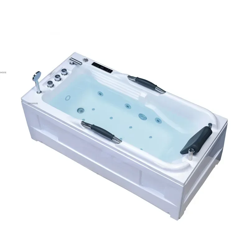 Hotel Light Luxury Massage Bathtub Acrylic Design Adult Bathtub With Grab Bars Small Apartment Bathroom Household Surf Jacuzzi