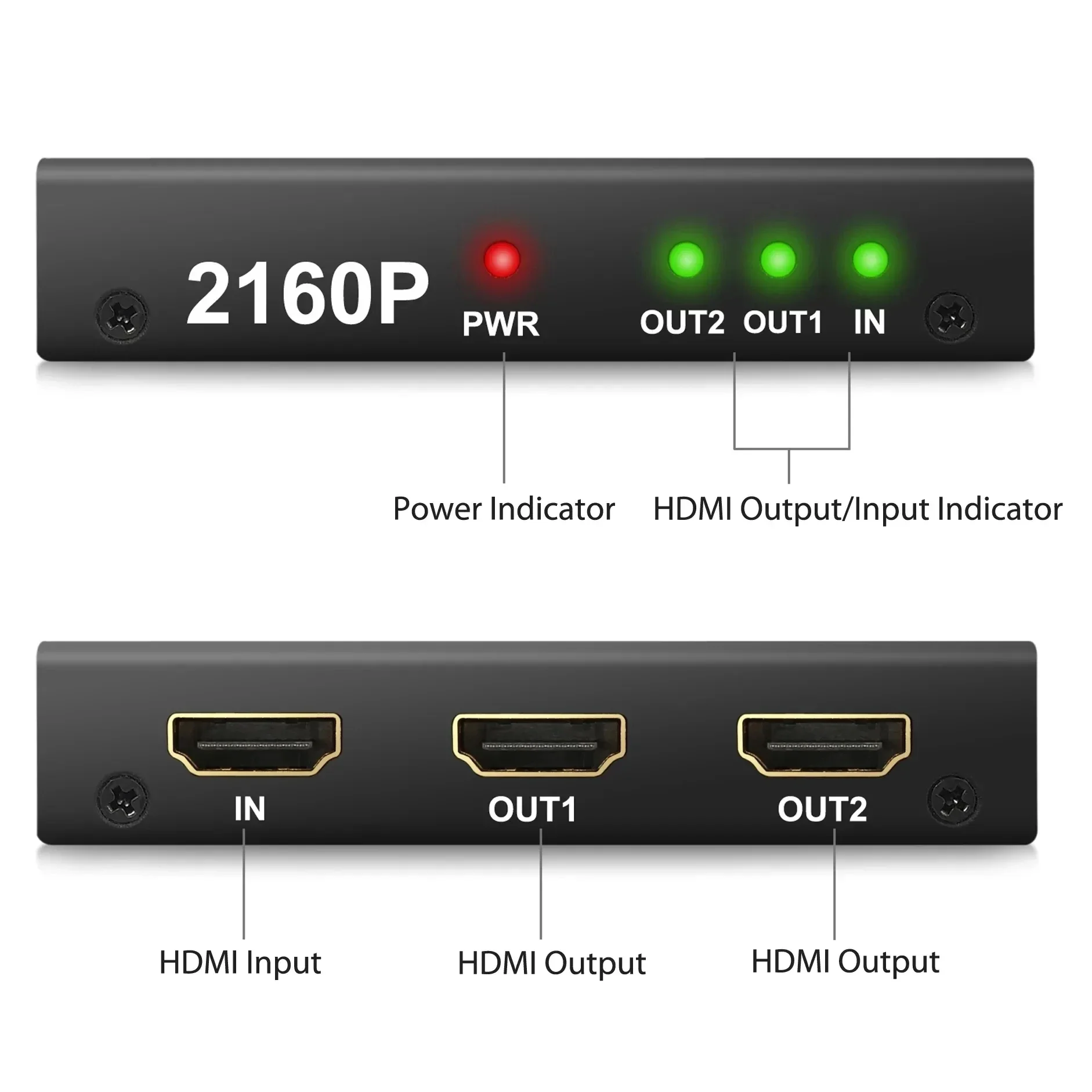 

65 единиц 4K 2K HD видео сплиттер 1x2 с USB кабелем питания 65 шт.