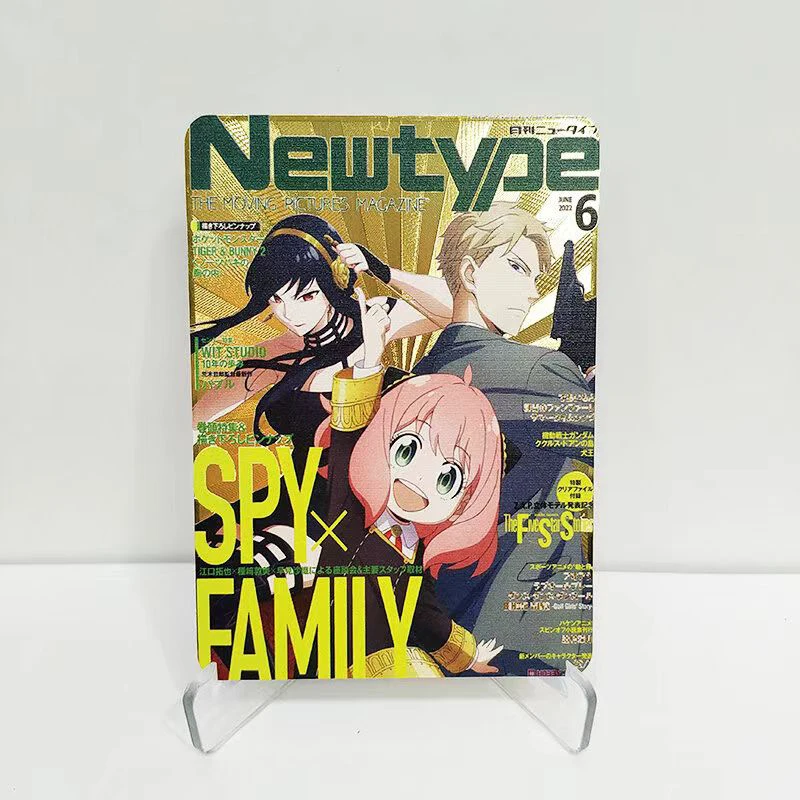 Anime Goddess Story Diy Metal Collectible Cards Uta Hoshino Ai Yor Forger Nakano Nino Children's Toys Christmas Birthday Gifts