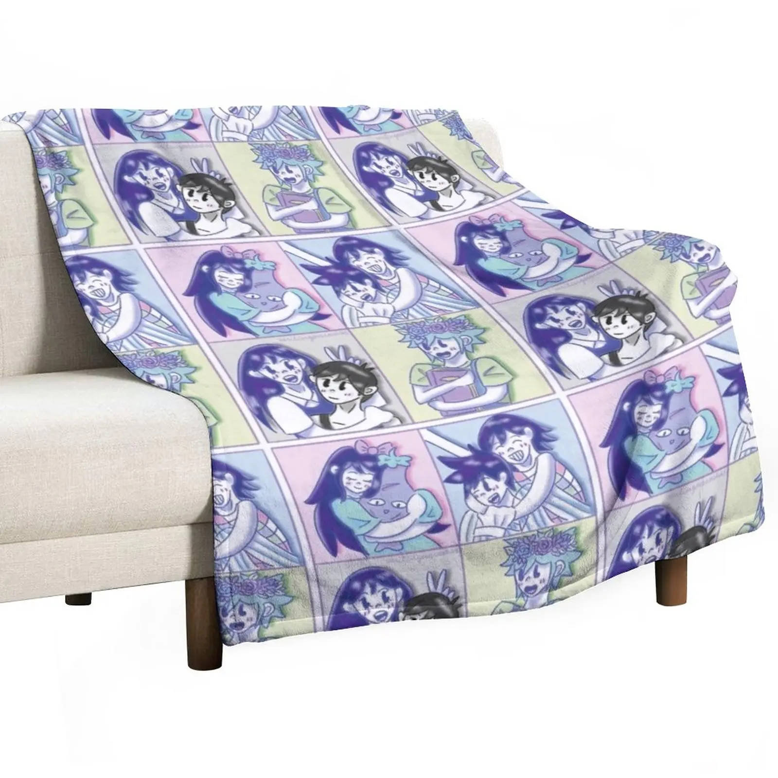 

Omori Gang Throw Blanket anime Soft Blanket