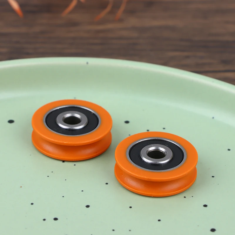 1Pc U Shaped Groove Wheel Bearing Pulley Rolling Wheel Concave Guide Wheel For Mechanical Pulley Accessories  6*29*8mm 3