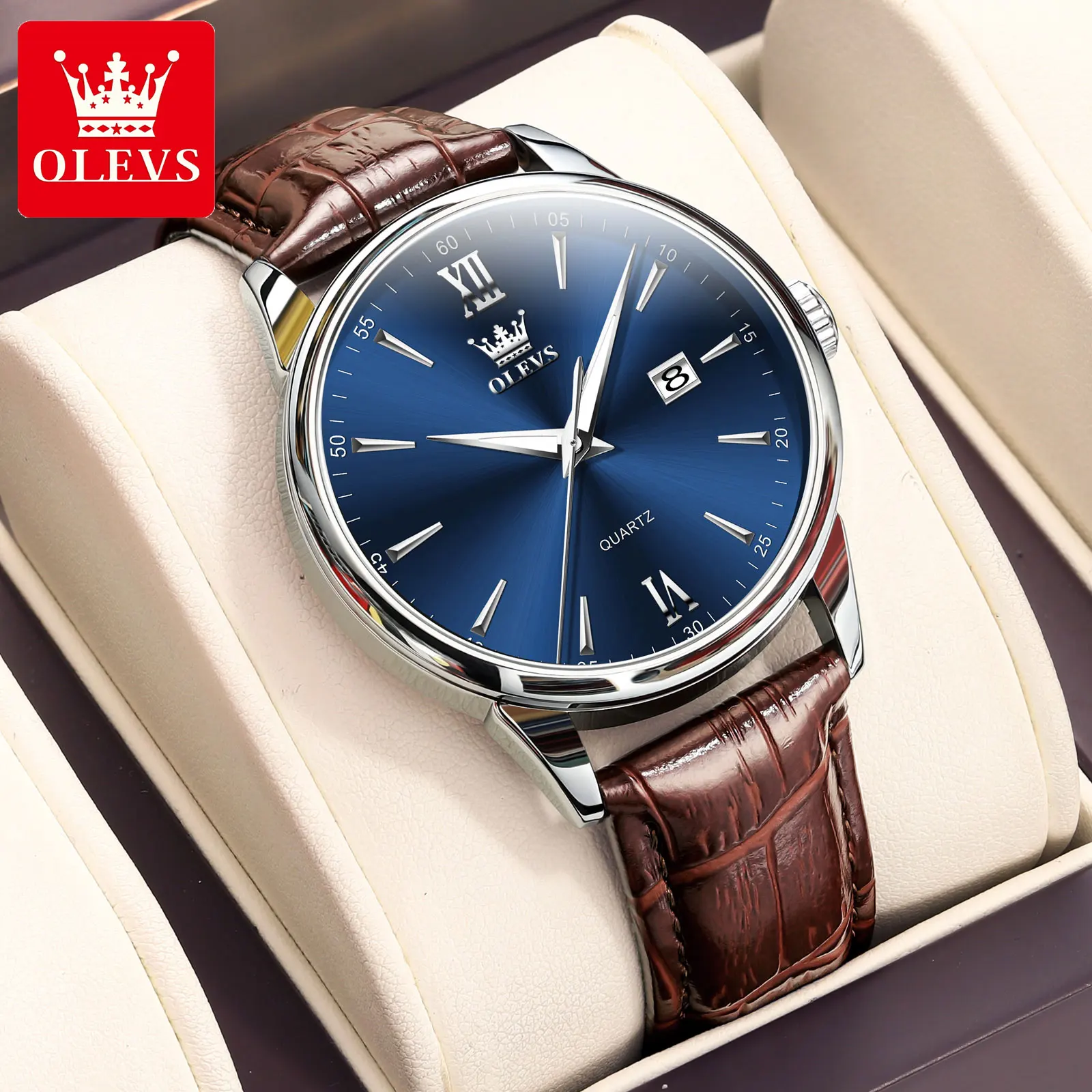 ساعات OLEVS الفاخرة الراقية للرجال ، ساعات الفولاذ...