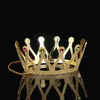 Halloween Party Queen Crown Plastic King Crown Royal Medieval Crown Exquisite Charming Crown Theater Banquet Prop Birthd 1