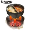 DMWD 6L Household Multifunction Cooker Electric Hot Pot Soup Cooking Pot Twin Divided Mini Skillet Non-stick Boiling Stewing Pot 3