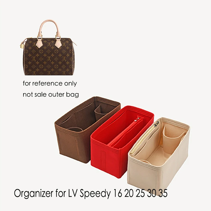 For LV Speedy25 30 35 Make up Organizer Felt Cloth Handbag