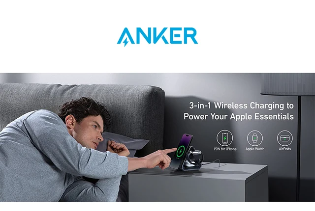 Anker 737 MagGo Charger 3-in-1 Station Wireless Charger MagSafe