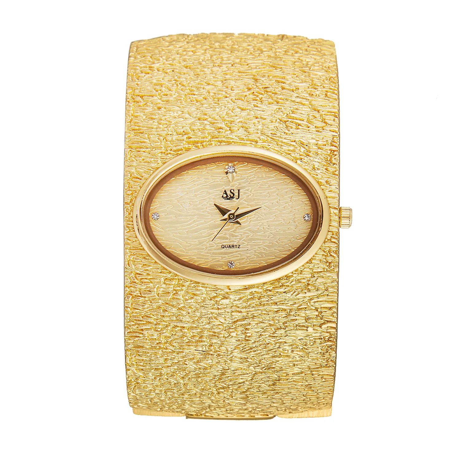 ASJ Luxury Bark Pattern Simple watch for women Women's Bracelet Watch reloj mujer Gold relojes para damas 4