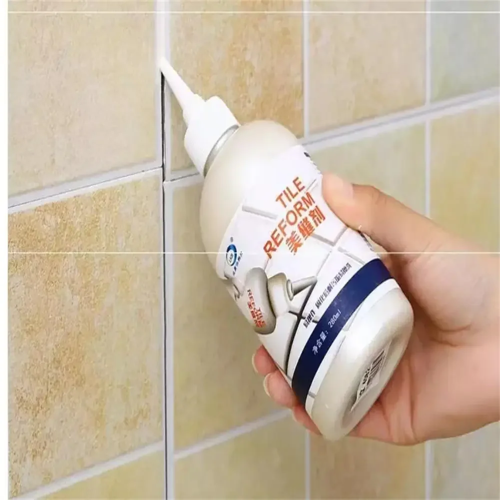Tile Gap Filler Tile Gap Sealer Ceramic Repair Agent Tile Repair Kit Tile Repair Cream 150ML Seam Beauty Agent Tile Gap Refill Agent Grouting Fill Tile Glue Sealer Repair Porcelain Ceramic Glue Waterproof