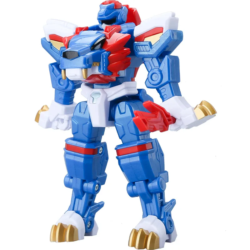 Mini Secret Service Toy Beast King Power Che Trasforma Robot Shark Lion King Men King Kong Mecha Mini Force Figure Toys