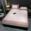 2025 New Jacquard Ice Silk Mat Bed Maternal and Infant Grade Ice Silk Summer Air Conditioning Mat Machine Washable 5