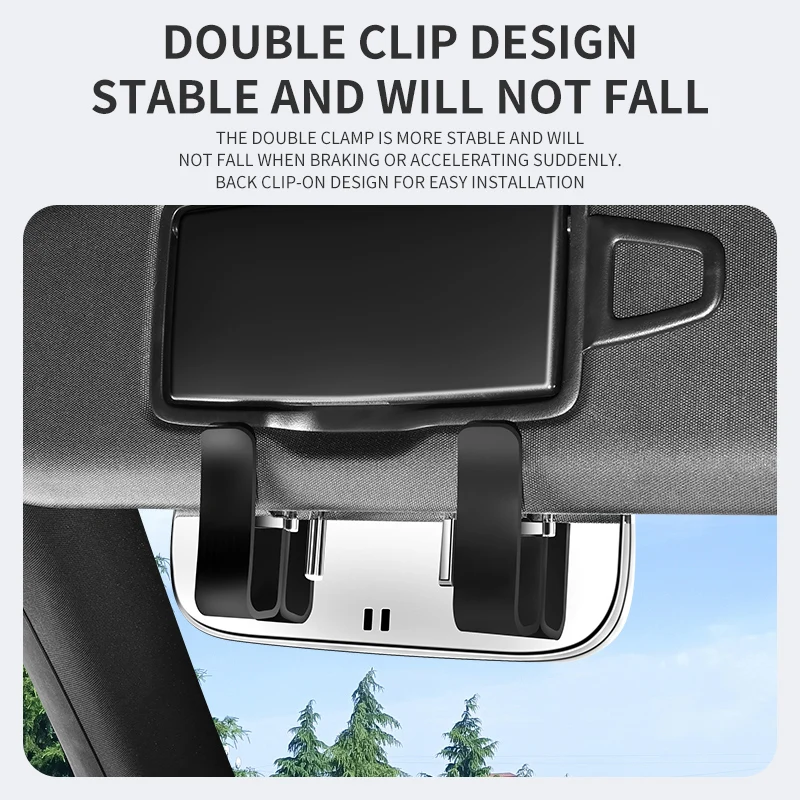 자동차 안경 상자 휴대용 자동차 선글라스 홀더 자동차 운전 안경 홀더 안경 케이스 선 바이저 자동차 렌즈 홀더