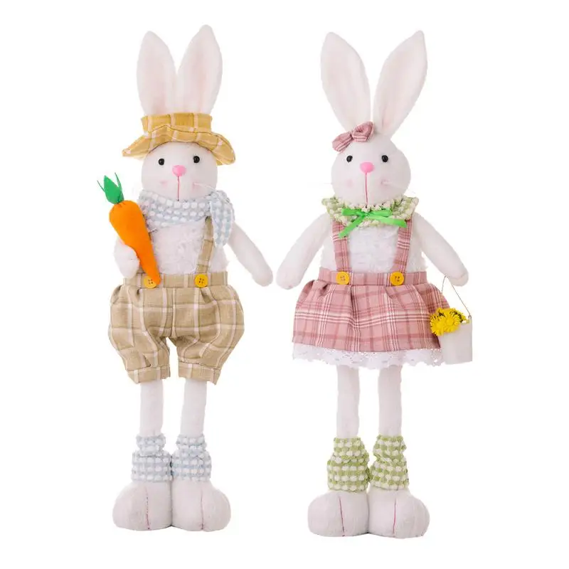 

Easter Bunny Ornaments Fairy Bunny Rabbit Dolls Standing Bunny Figurine Spring Hanging Ornaments Rabbit Shape Bunny Miniature