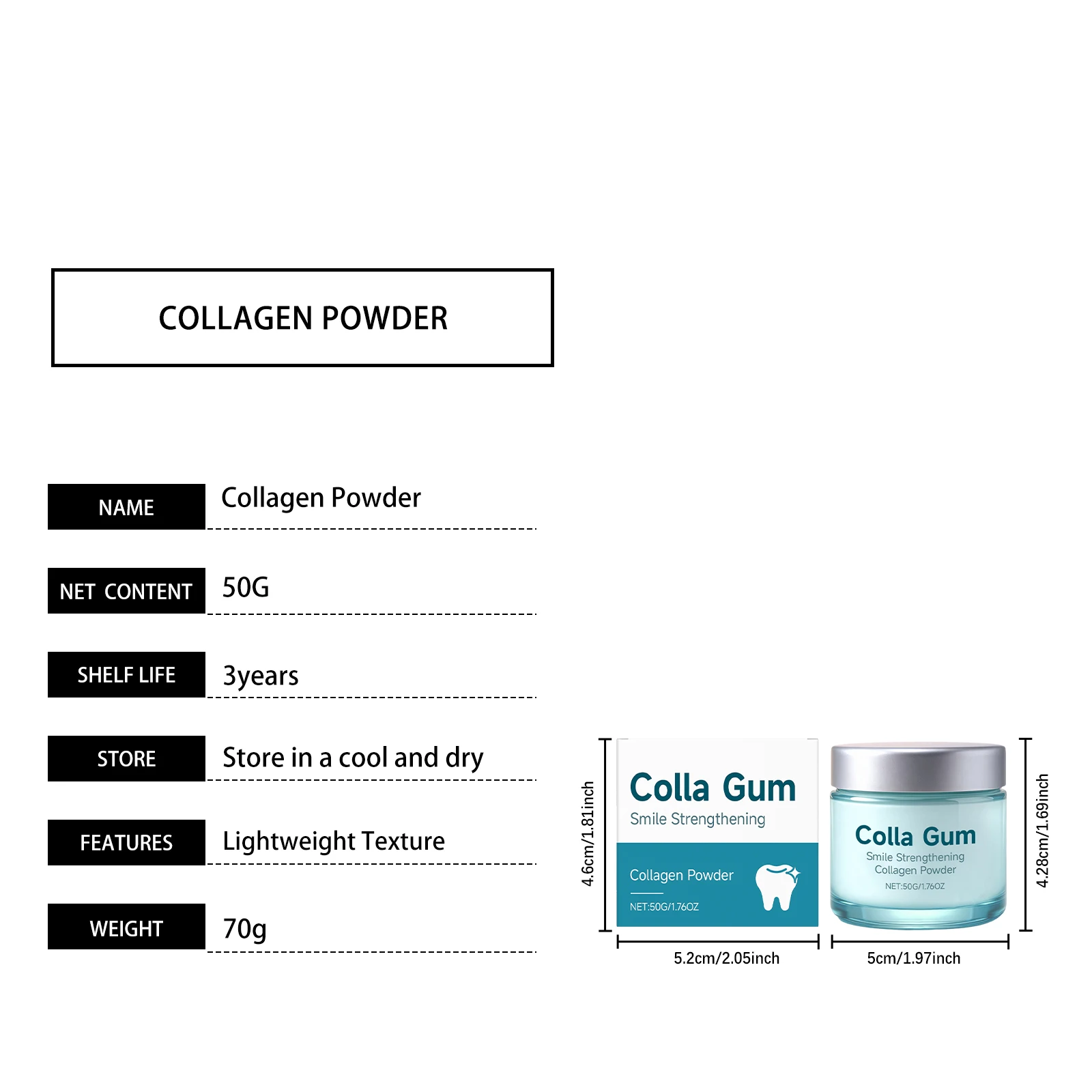 Collagen Whitening Tooth Powder Image 3
