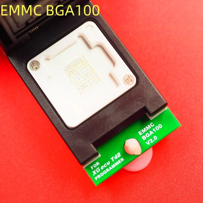 XGecu T48(TL866-3G) 프로그래머용 100% 오리지널 EMMC BGA100 어댑터 소켓 새로운 V2.0 듀얼 헤드 프로브 홀더, 안정적인 접점
