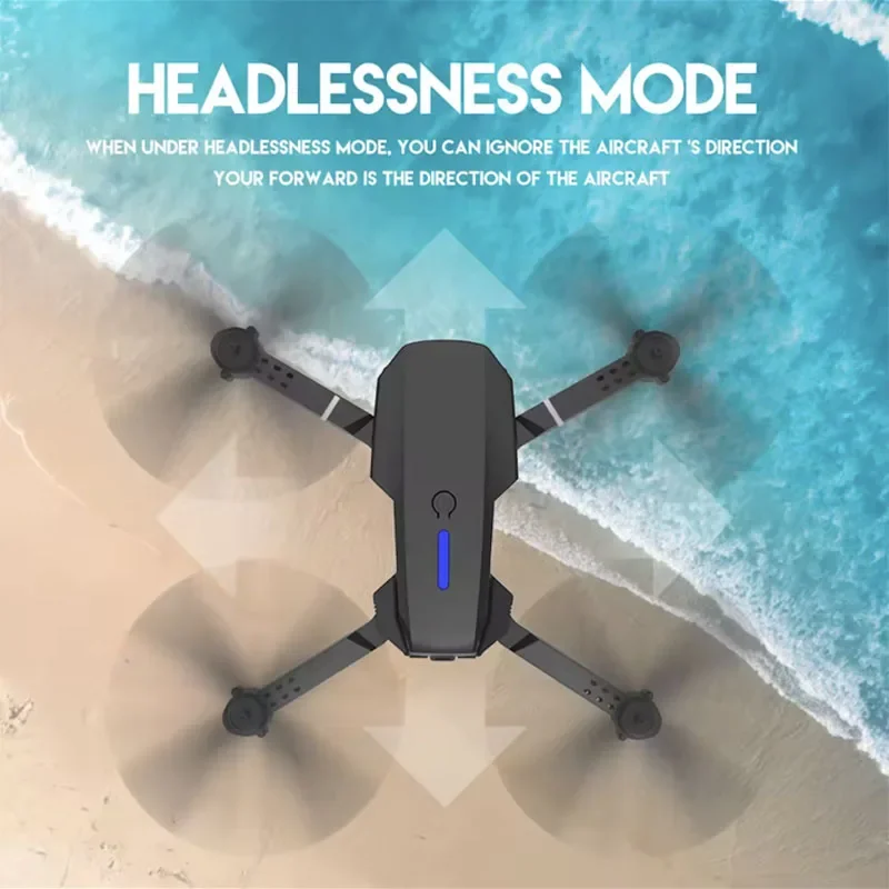 S25062276a6ec4279bc0926fc8e1b67faB RC Drone New E88Pro 4K Professinal With 1080P Wide Angle Dual HD Camera Foldable RC Helicopter WIFI FPV Height Hold Apron Sell