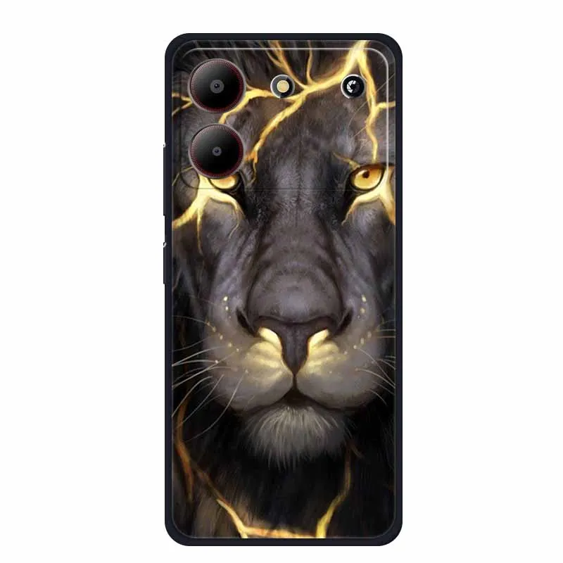 Sleek Black Silicone Soft Back Cover Case