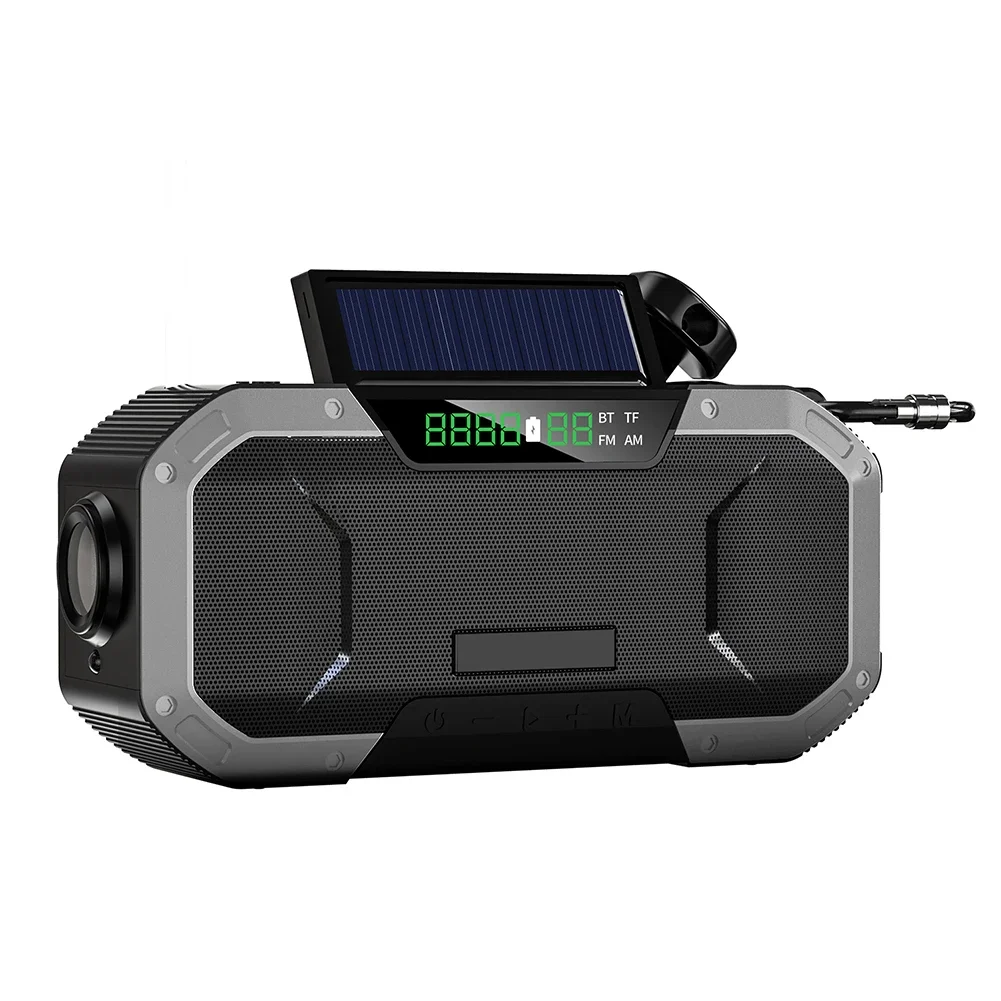 Powerful Emergency Radio With Hand Crank For Off Grid Power On The Go