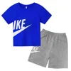 Brand Print Fan Clothes Children Teen T Shirt Suit Summer Top +shorts 2 Pcs Set Short Sleeve Casual Fashion Boys Girls Kid Set 5