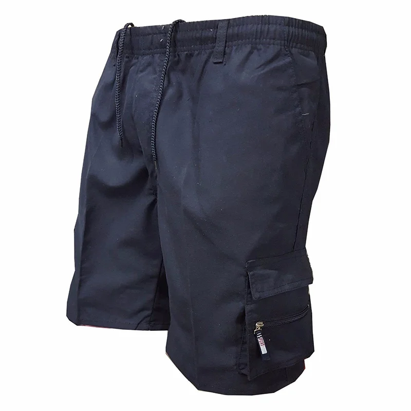 Fashion Men's Cargo Shorts Mens Tactical Short Pants Casual Big Pocket Sports Slacks Cargo Panels Trousers Plus Size for Male 5