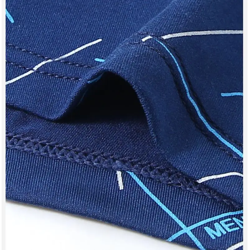 4Pcs Men's Boxer U Convex Printed Underpants Male Fashion Comfortable Shorts Panties Man Solid Breatable Underwear 45-100kg - Image 5