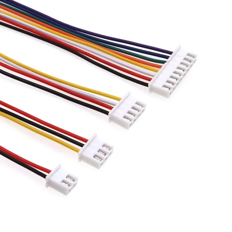 10pcsTerminalCable Xh2.54TerminalWireOneHead,twoHeadsColorConnectingwire26awg 2p/3/4/5/6/7/8/9/10/11/12p 100mm-500mm