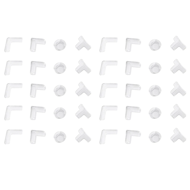 

40 Pack Corner Protector,Protectors Guards Furniture Corner Guard & Edge Safety Clear And Transparent