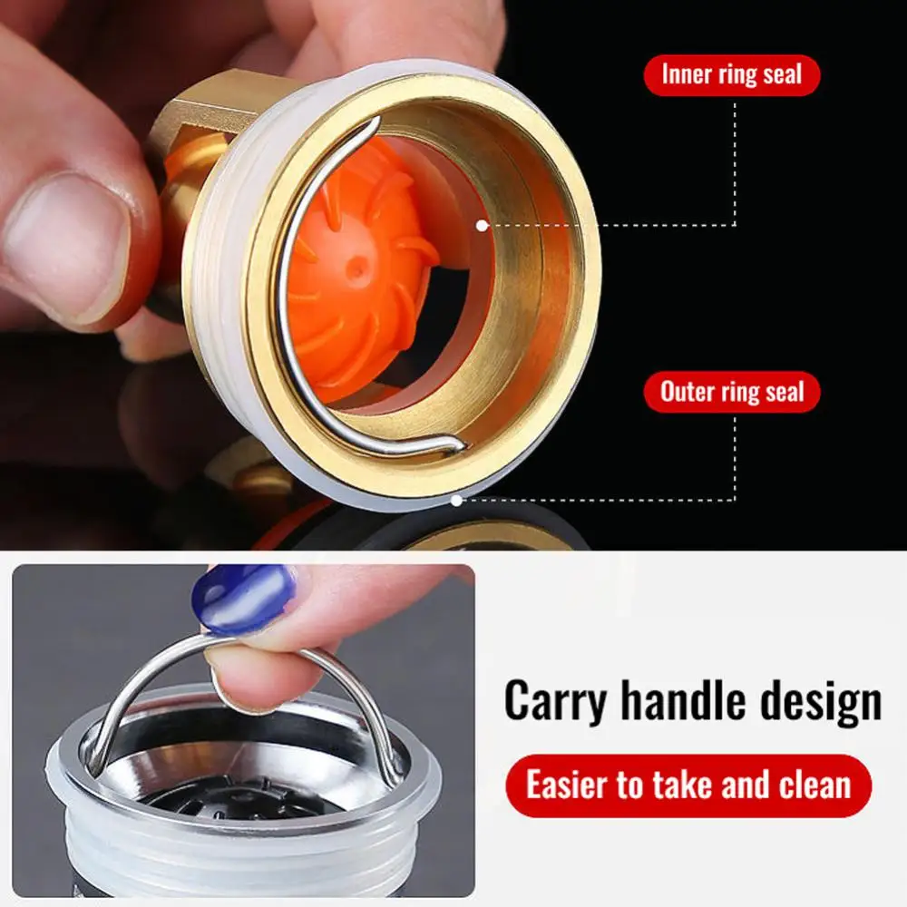 Description Picture 5 of item19 types Odor Proof Floor Drain Valve-Sewer Core Backflow Preventer Shower Floor Drain Plug for Kitchen Bathroom Toilet Sewer