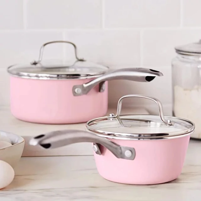 GreenLife Artisan Healthy Ceramic Nonstick, 8 and 10 Frying Pan Skillet  Set, Stainless Steel Handle, PFAS-Free, Dishwasher Safe, Oven Safe, Soft  Pink 