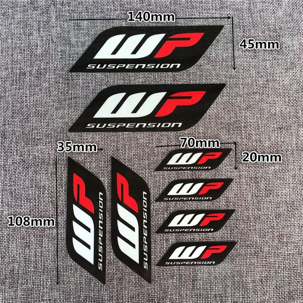 Reflektierende Gabel Aufkleber Für KTM Motorräder - WP Racing Design In Blau