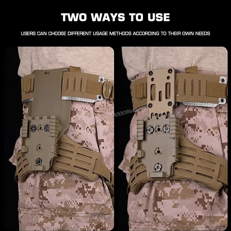 ARC Tactical Drop Leg Strap Band RTI DUTY Mount Accessory For Thigh Holster Leg Hanger Molle Hunting 3 Hole Side Kick Holster 6