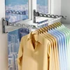 Clothes Drying Rack Adjustable Angle Clothes Hanger Wall-mounted Coat Dryer Collapsible Clothing Organizer Large Loading-bearing 2