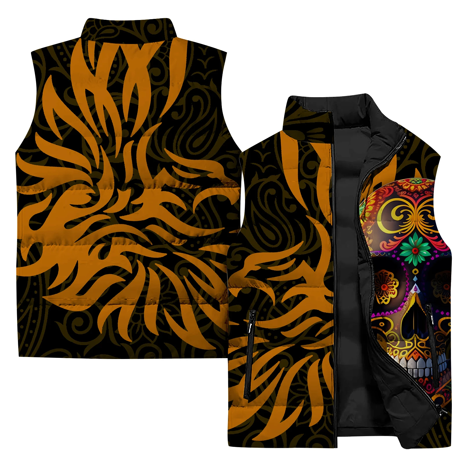 thumbnail image 1 of Chaqueta con estampado 3D para hombre, chaqueta para acampar al aire libre, todoterreno, informal, con cremallera y cuello alto, para otoño e invierno, 1 of 5