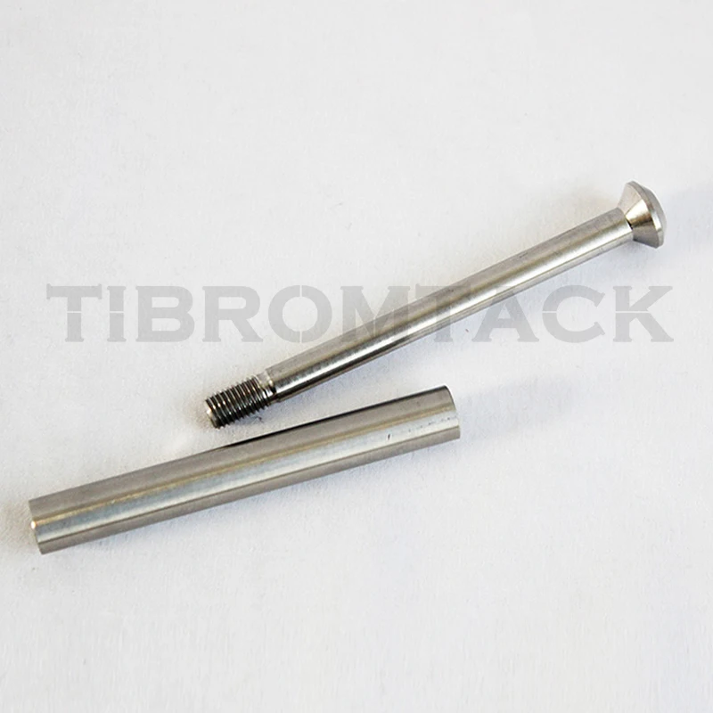 Titanium Folding Bike P Rear Fork, Turning Point Connection Axle, P Line, Applicable Connection Axle