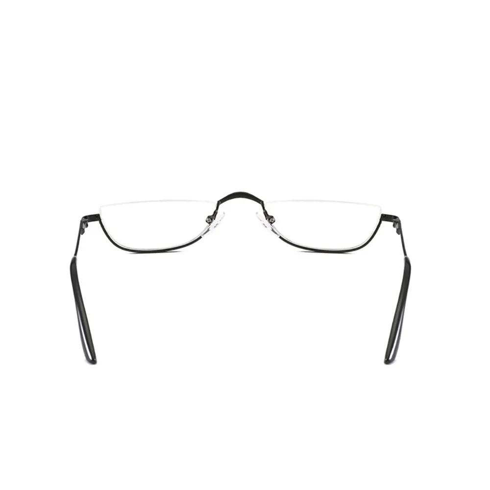 Kleine Größe, halbrunder Rahmen, Presbyopie, modischer Brillenrahmen, Vintage-Lesebrille aus Metall, Dioptrien +1,0 bis +3,5 – Detail 15
