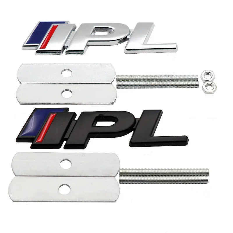 3D 금속 IPL 로고 전면 그릴 자동차 엠블럼 배지 스티커, 데칼 액세서리, 인피니티 Q50 Q50L Q30 Q70 G25 QX60 QX70 FX35 FX37