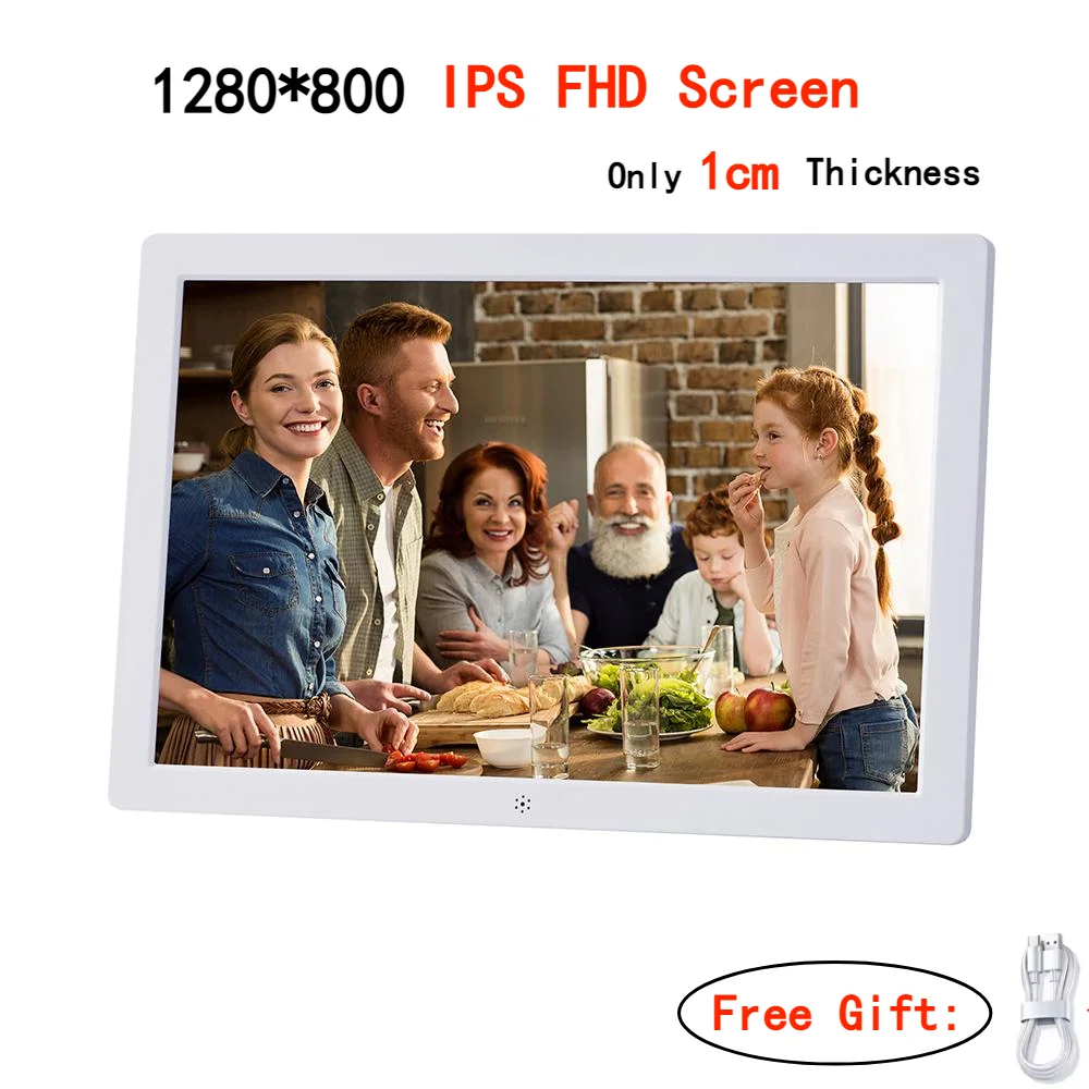 10.1 Inch Digital Photo Frame HD IPS Picture Frame Support Photo Video  Music Clock Calendar Functions for Family Friend Gift - AliExpress, image size:1000x1000